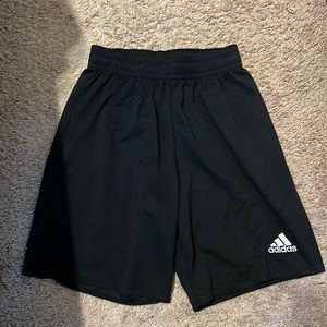 Kids black adidas shorts